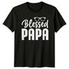 Blessed Papa Glasses Graphic Fathers Day TShirt
