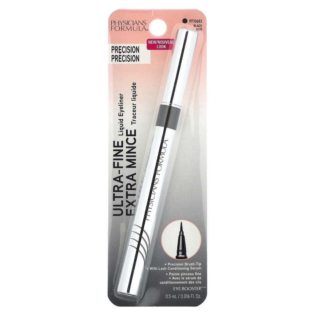Physicians Formula Ultra-Fine Liquid Eyeliner, PF10683 Black, 0.5 Ml (0.016 Fl Oz)