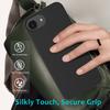 (Black) For iPhone 16e Case Drop Proof Liquid Silicone Soft Lining Back Phone Cover