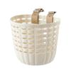 Retro Woven Front Handle Carrier Plastic Children's Bicycle Scooter Basket Front Riding Basket