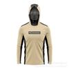 Mens UPF 50 Long Sleeve Quick-Dry Fishing Shirt With Hood UV Face Cover Outdoor Sports Cycling Hiking
