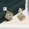 Fashion Big-Name Rhombus Earrings, Black Pattern Zircon Light Luxury Earrings, Women'S High-End Design Earrings.