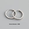 Gold Plated 925 Sterling Silver Hoop Earrings Women Trendy Ear Bone Perforated Design for Weddings