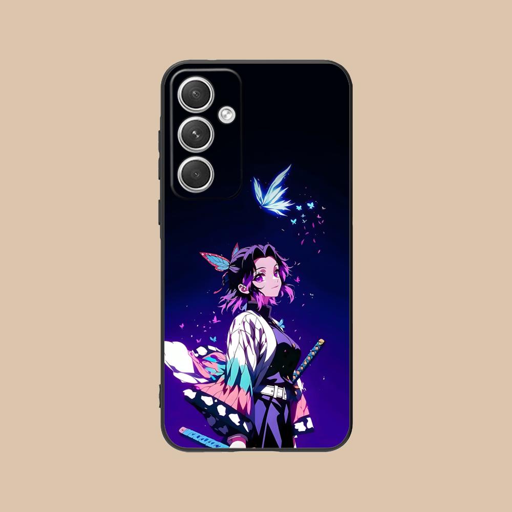 Demon Slayer Shinobu Kocho Phone Case for Samsung Galaxy S25 S24 S23 S22 S21 S20 Note20 Plus FE Ultra Colour Protective Luxury
