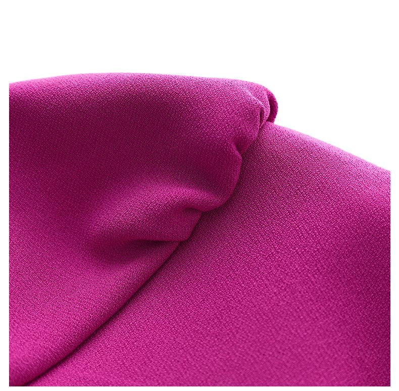 Элегантное платье с круглым вырезом, бантом и плиссировкой