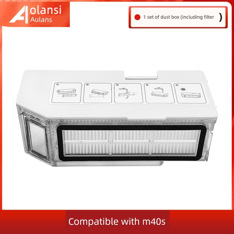 Применимо к аксессуарам для робота-пылесоса Xiaomi MiJia M40s: боковые щетки, фильтры, мешки для пыли, чистящая жидкость, расходные материалы