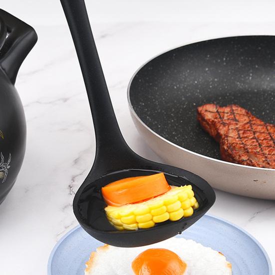 Spatula Non-stick Heat-resistant Silicone Flexible Colander Rice Scoop Handy Baking Scraper