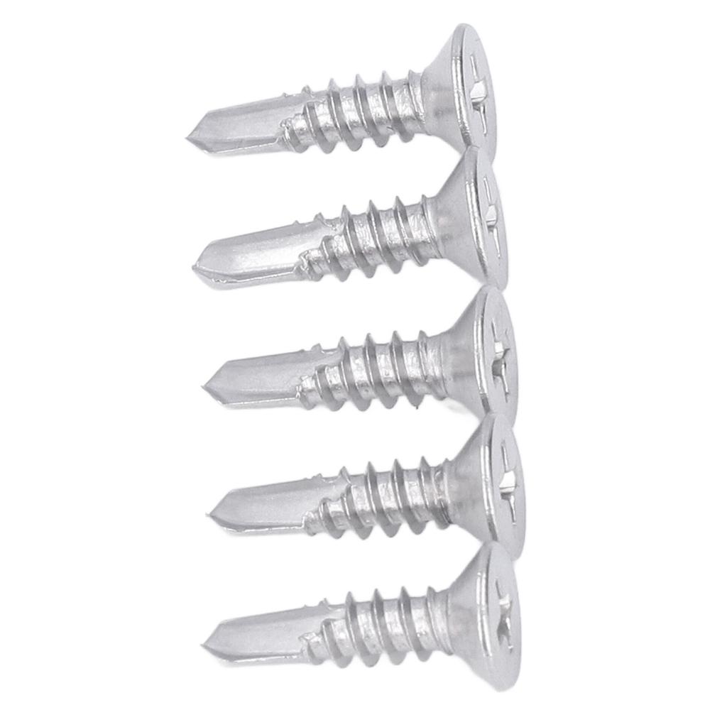 200 шт. Саморез с крестообразным потайным шлицем, нержавеющая сталь 410, номинальная длина 19 мм, M4.8?16