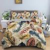 Colorful Feathers Pattern Cozy Bedding Set Single Twin Double Queen King Cal King Size Bed Linen Set