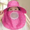 Fordable Sun Hat Wide Brim Fisherman Hat Fashion Face Hood Hat  Women