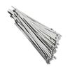 Stainless Steel Cable Tie Set - 200Pcs, 4.6mm Width - Self Locking for Wire Line & Hose