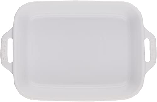 STAUB Rectangular Dish, White, 7.9 X 6.3 Inches (2
