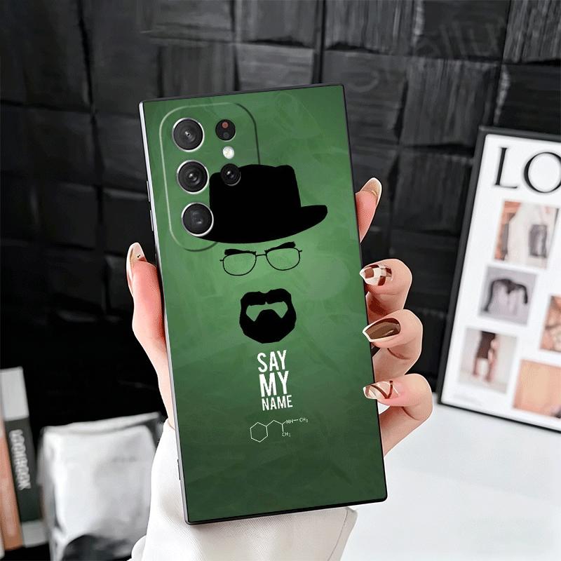 Breaking Bads Heisenberg Soft Phone Case for Samsung Galaxy S26 S25 Edge S24 Ultra S23 Plus S22 S21 FE S20 Black Cover Back Shel