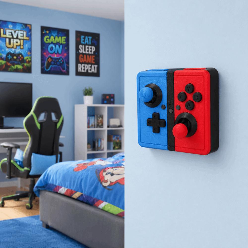 3D Printed Joystick Switch Stickers Retro Arcade Games Switch Frame Cover Home Decoration