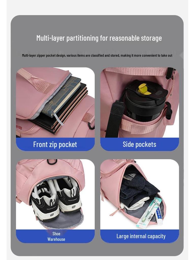 2025 Summer Textured Patchwork Crossbody & Large Capacity Travel Backpack