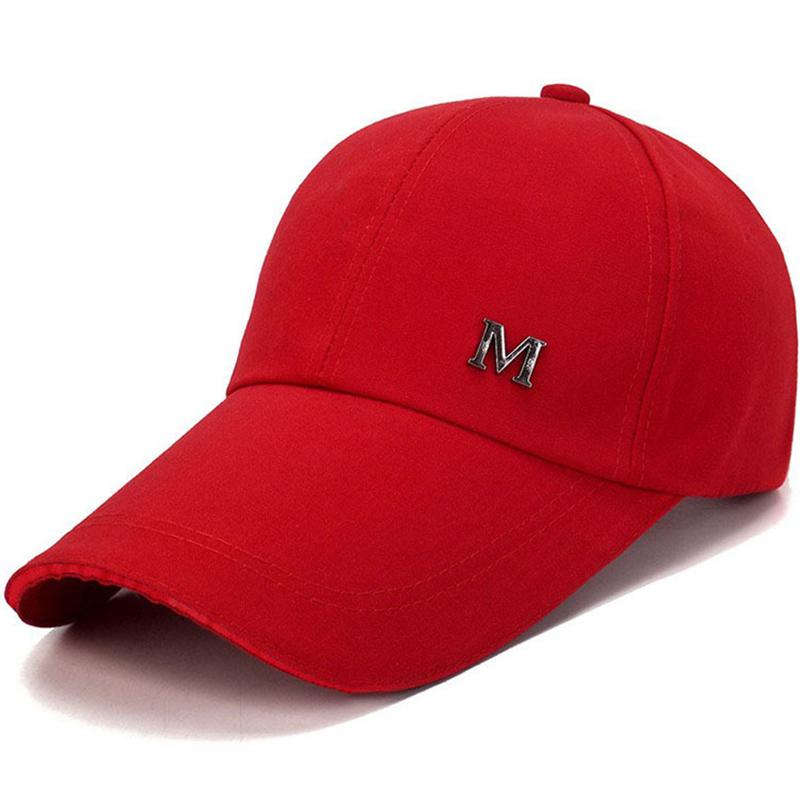Men Women Baseball Cap Summer Cotton Hat Snapback Hip-Hop Cap Adult Sport Sun Hat Casual Long Brim Sunscreen Golf Cap