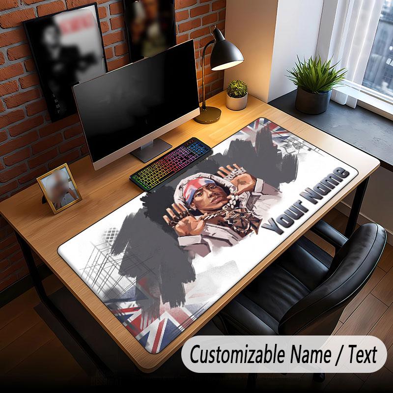 Custom Name Extended Mouse Pad,Central Cee Gaming Desk Mat For Home Office Desktop Decor
