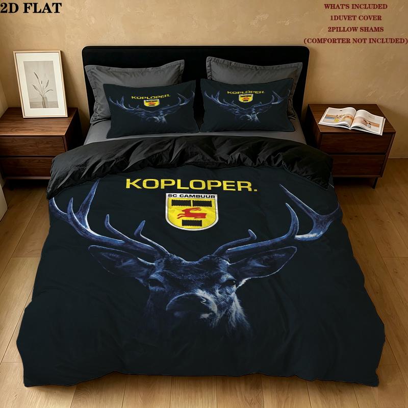 Постельное белье с узором SC Cambuur Комплект пододеяльник Наволочка Домашний Декор Подарок на День Рождения (1 * пододеяльник + 2 * наволочка без наполнителя)