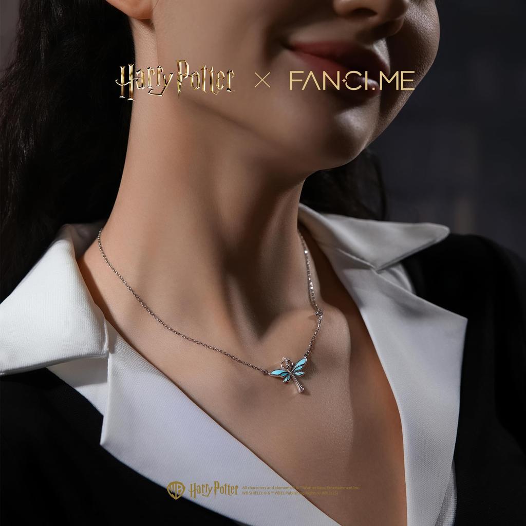 FANCIME X Официальная коллаборация Гарри Поттер Летающий Ключ Ожерелье Светящееся в темноте Фосфоресцирующее Стерлинговое Серебро Эксклюзивная Коробка Гарри Поттер
