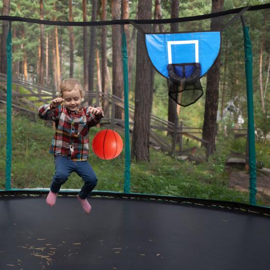 1 комплект, баскетбольное кольцо на батуте с насосом, мини-мяч, водонепроницаемое, мягкое, простая установка, баскетбольное кольцо на батуте, набор игрушек