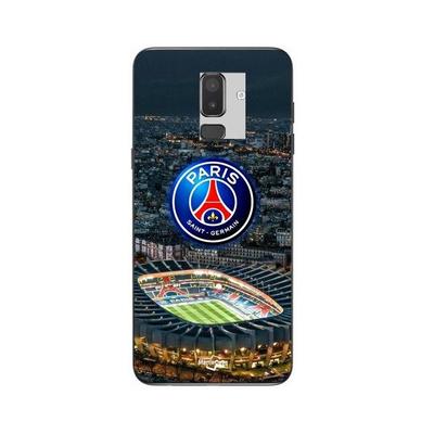 Coque De Téléphone - MANIACASE - Samsung Galaxy J8 2018 - Silicone TPU - Noir - PSG Logo