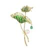 Enamel Plated Brooch Blank Copper Base Brooch Setting Flower Brooch  Handmade Jewelry