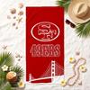 San Francisco 49ers Soft Beach Towel Stylish Beach Pool Towel for Summer Seaside Vacation Travel