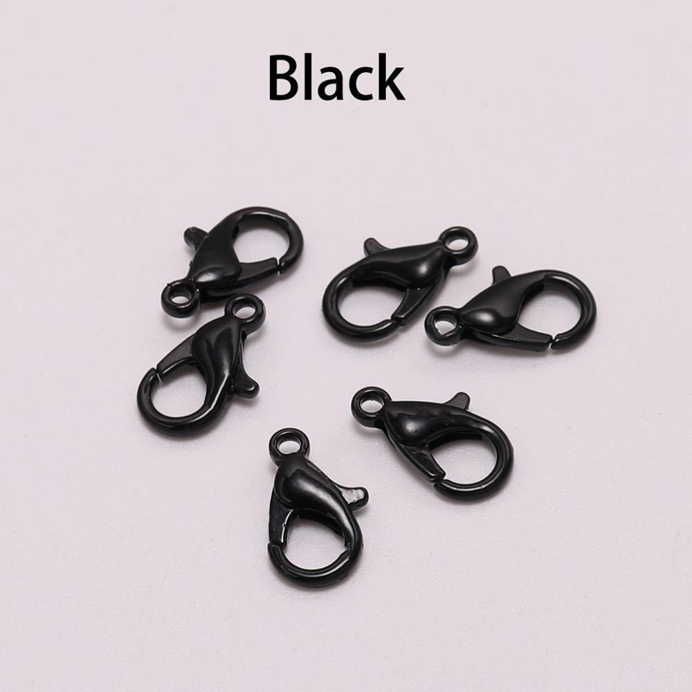 50pcs/lot Gold Lobster Clasp Hooks Connector For DIY Necklace Bracelet Chain Jewelry Making Findings Accessory Supplies
