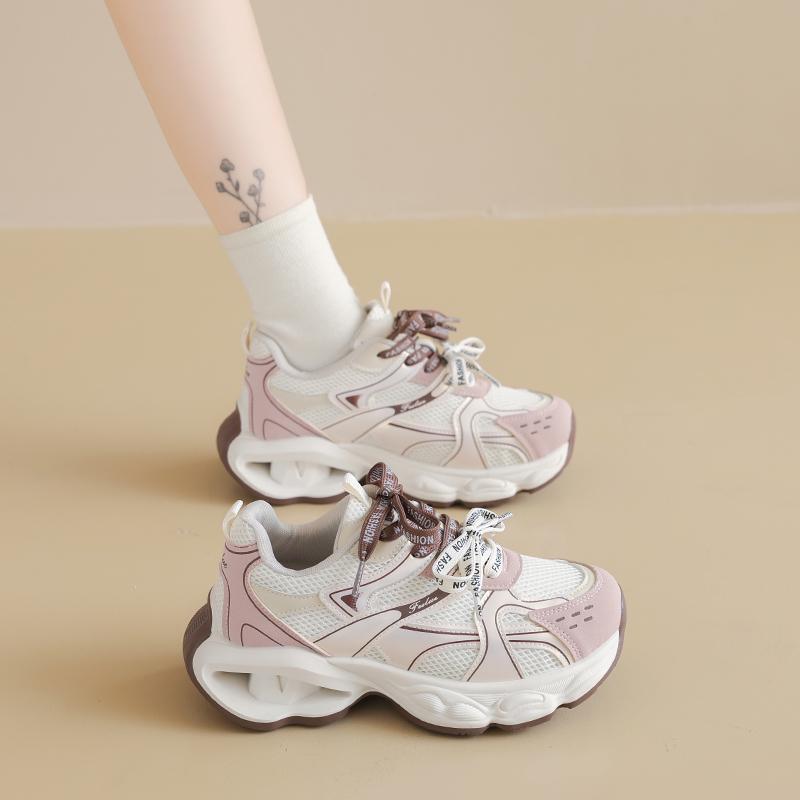 Ins Korean version new thick soled height increasing dad shoes for female students, versatile for sports running, leisure commuting