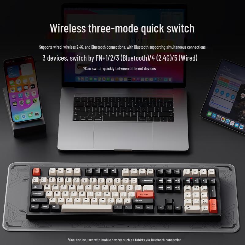 Механическая клавиатура Qianxingzhe серии CR с тремя режимами работы