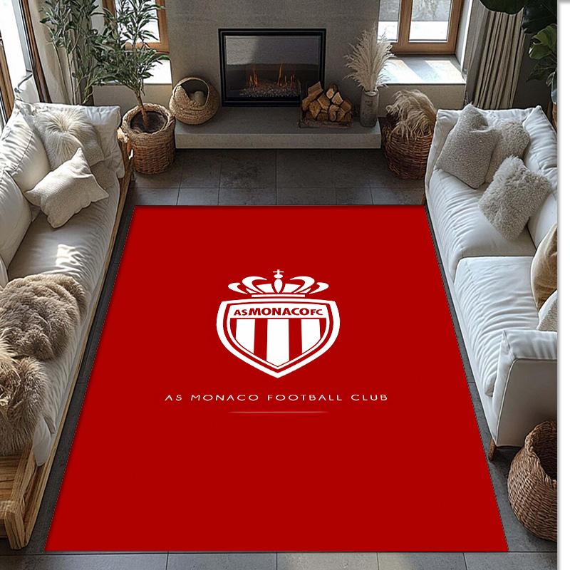 AS Monaco Printed Flannel Area Rug Non Slip Soft Polyester Floor Carpet Indoor Decor Mat for Bedroom Living Room Sofa Game Room Home Decoration