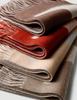 Геометрический шарф из жаккардовой шерсти ягненка: Двусторонний, Плотный, Теплый, Женский Осенне-Зимний Шарф