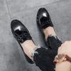 Fashion Men Patent Leather Loafers Casual Flats Driving Shoes Brand Designer Summer Autumn Man Moccasins Slip On Shoes Mocasines Hombre