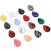LOULEUR WaterDrop Natural Stone Cabochon For Jewelry Making Tiger Eye Amethyst Lapis Lazuli Agate Stone Beads for Handwork