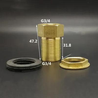 Различные 1/2" 3/4" 1" BSP Резьбовые Латунные Фитинги-Переходники для Подключения к Резервуару для Воды, Фитинги для Отверстий в Резервуаре, Соединители, Адаптеры для Дома и Сада, Сливные Фитинги