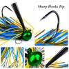 Bearded Lao Lure Bait Anti Hanging Bottom 7g10g14g21g Jig Grass Blocking Lead Head Hook Sea Bass Fake Fish Bait