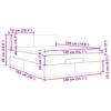 Ottoman Bed with Mattress Dark Grey 140x190 cm Velvet