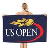 Теннисный турнир US Open Пламя Пляжное полотенце С узором Солнцезащитное и ветрозащитное Подходит для бассейна Кемпинга Путешествий Одеяло