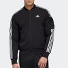adidas Куртка 3 полоски мужская черная GH4802
