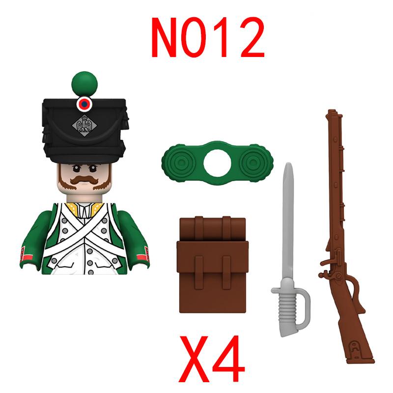 Наполеоновские Войны Военные Строительные Блоки Мини Кирпичики Фигурки Подарки Оружие Развлечения Оборудование Русский Франция Великобритания Италия Солдаты Игрушки