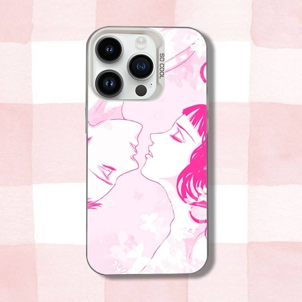 Чехол для телефона с изображением аниме P-Paradise-es K-Kiss для iPhone 16,15,14,13,12,11,Pro,XS,Max,Plus,Mini,SE, Белый, Конфетный, Матовый, Ударопрочный