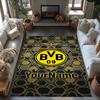 Borussia Dortmund Customize Text Floor Mat Perfect for Decorate room Study room Living Rooms Playrooms Anti-slip Rug Office home decor Spiritual Gift