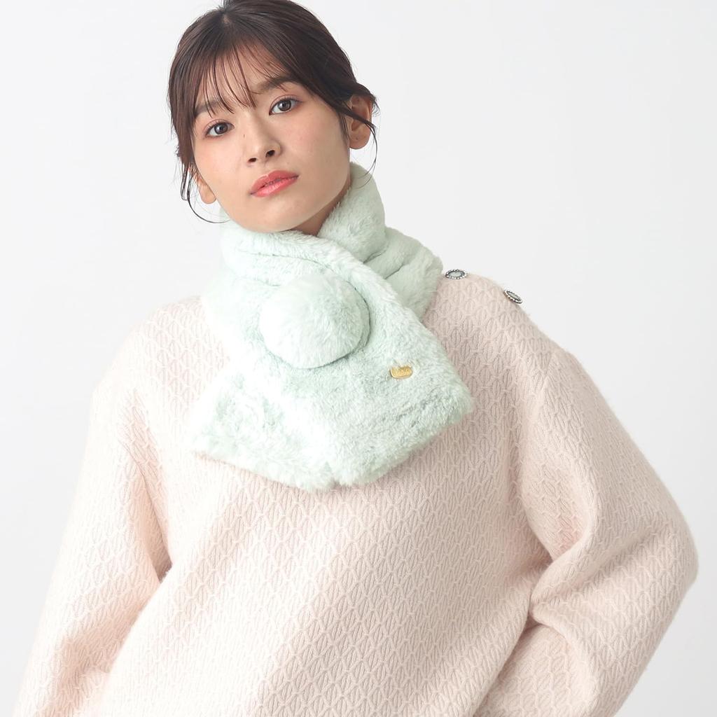 АКСЕССУАРЫ Шубка из искусственного меха с помпоном 50076 Off White [Paul&Joe] [Moonbat]