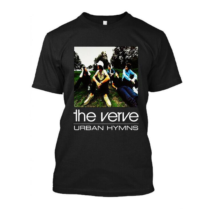 The Verve Urban Hymns Album Cover Vintage Band T-Shirt - Official Music Merchandise with Iconic Tracklist & Song Titles, Soft Breathable Cotton