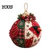 Decorative Fabric Patchwork Crafts Christmas Ball DIY Kit, Ornament Sewing Xmas Holiday Craft Projects for Adults Kit Adults, Handmade Tree Decoration