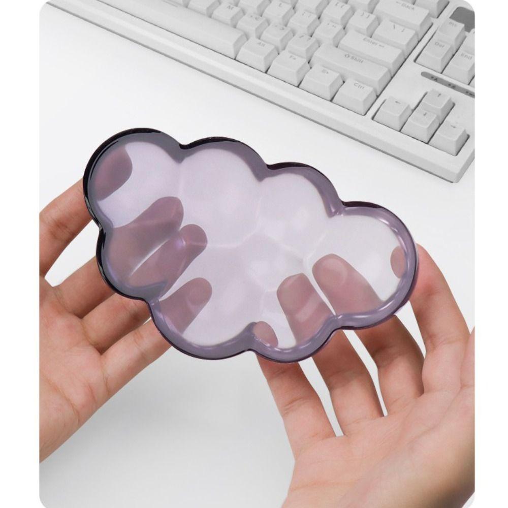 Transparent Keyboard Wrist Rest Cloud Shape Wrist Pad Portable Silicone Wrist Support Gamer