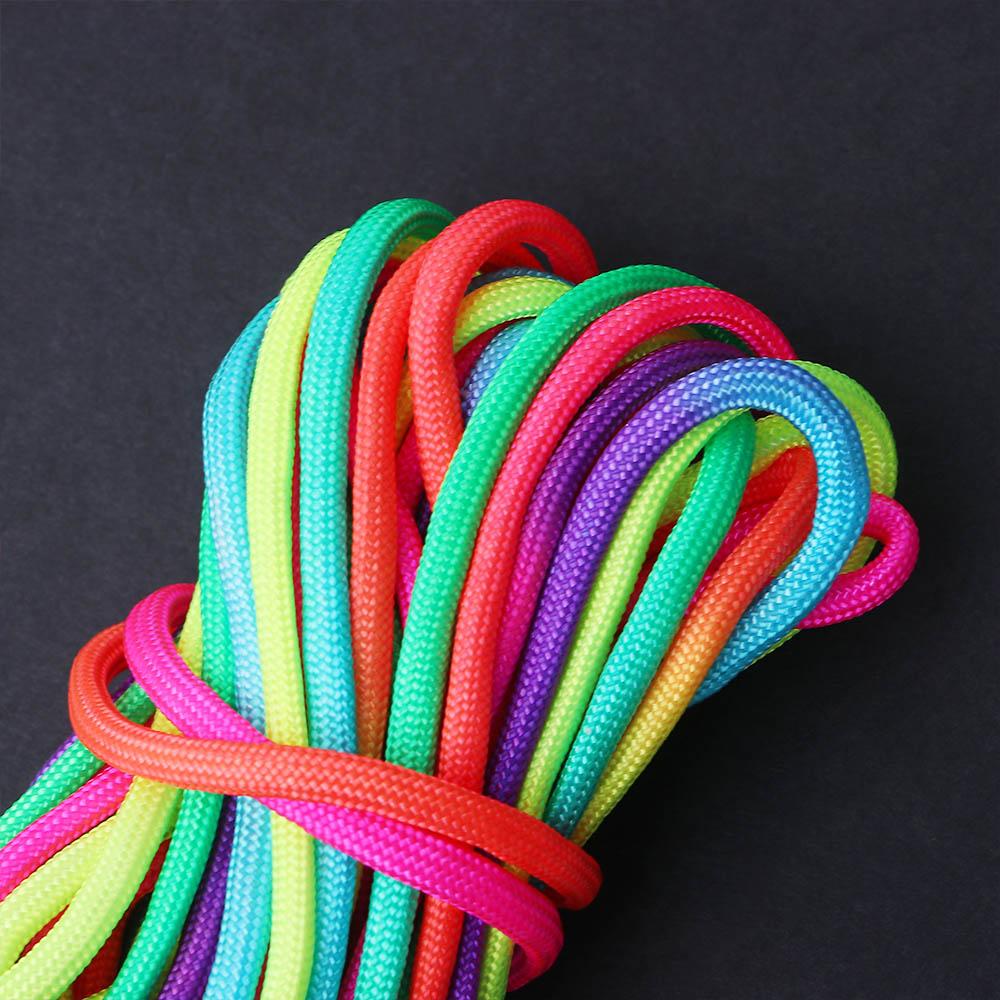Accessory Rainbow Paracord Rope Parachute Lanyard DIY Survival Bracelet Rainbow Colors Cord Rope
