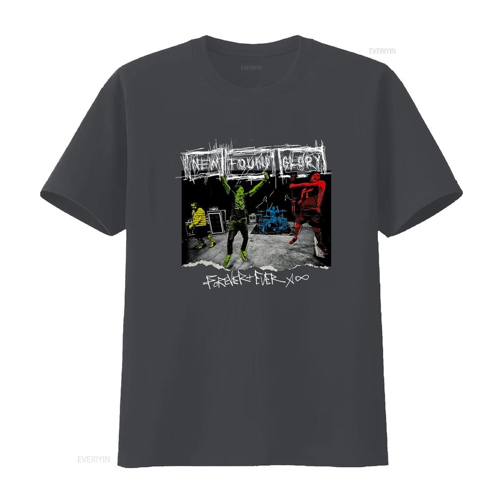 Streetwear Punk Rock New Found Glory Band Live Print Casual T Shirt Vintage Slightly Designer Clothes Unisex Versatile
