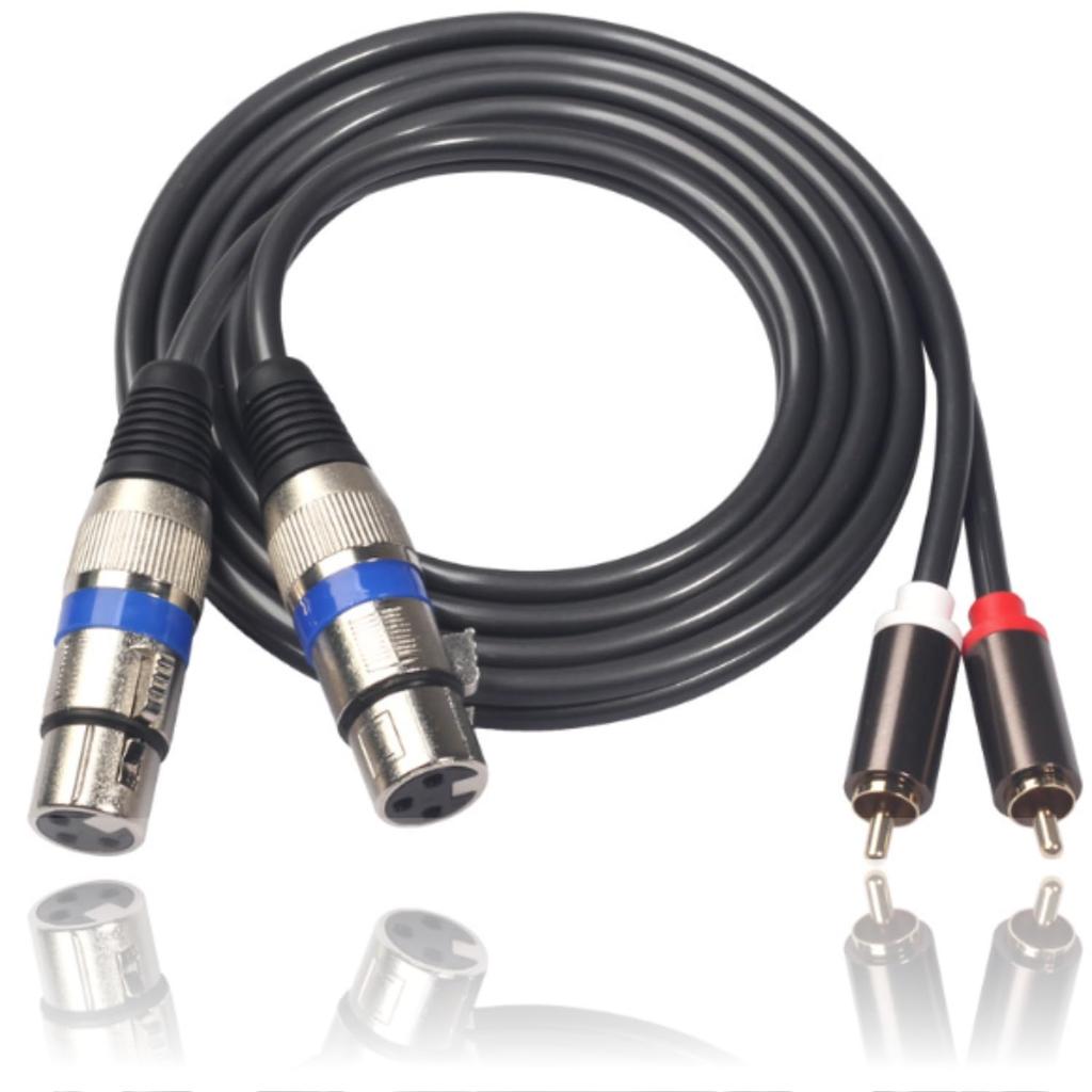 XLR Cable Microphone Cable Canon Cable RCA XLR Conversion G-MODELL (Female, 1.5m)