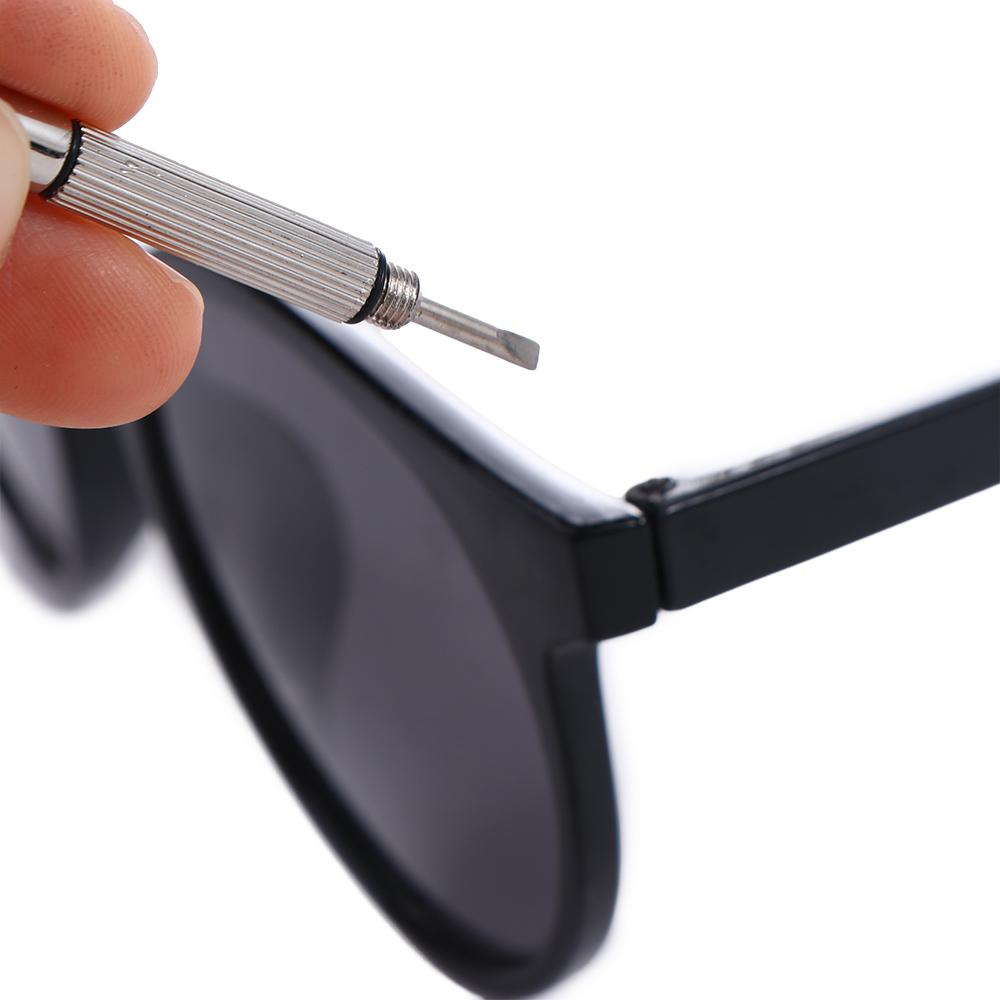 Ring Keychain Glasses Screwdriver Eyeglasses Screwdriver Straight Cross Screwdriver Repair Tool